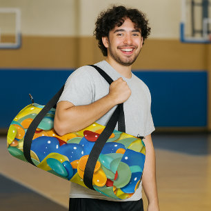 Colourful gemstones duffle bag