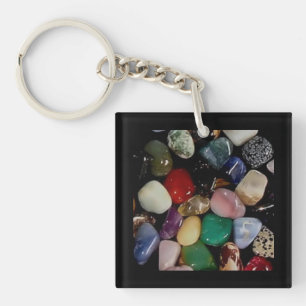Colourful Gemstones Key Ring