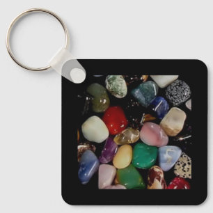 Colourful Gemstones  Key Ring