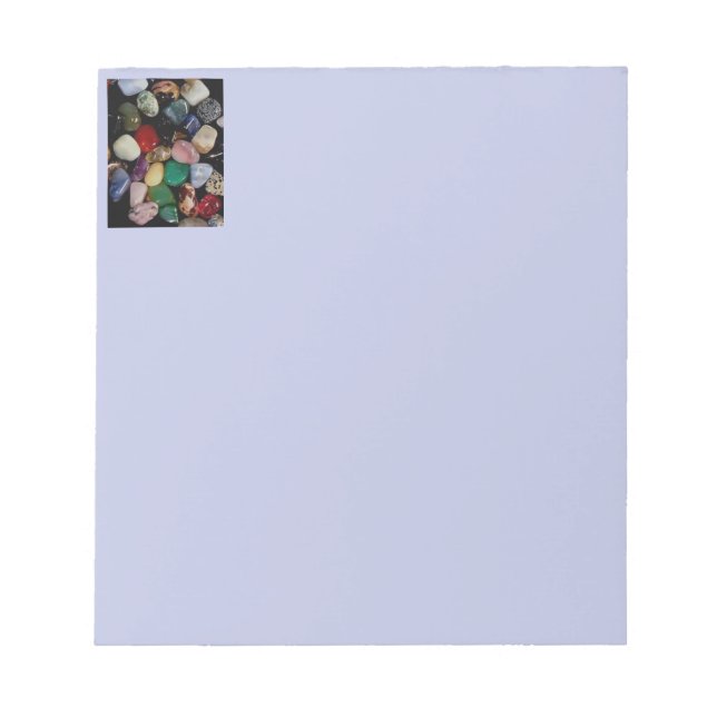 Colourful Gemstones  Notepad (Front)