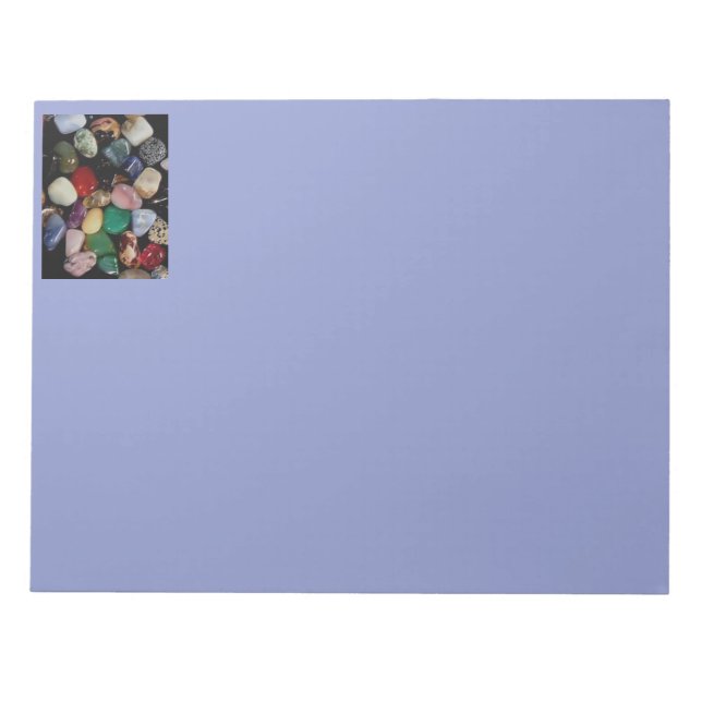 Colourful Gemstones  Notepad (Front)