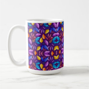 Colourful genetic pattern coffee mug
