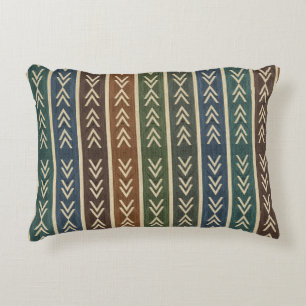 Colourful Geo Mud Cloth   Decorative Cushion