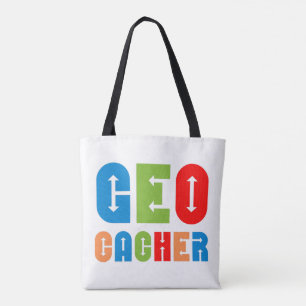 Colourful Geocacher Arrows Tote Bag