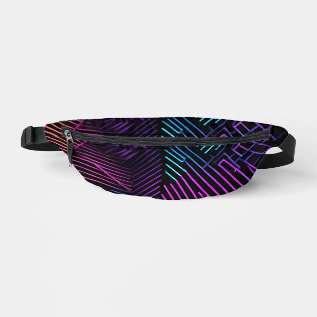 Colourful Geometric Abstract Bum Bags (Front)