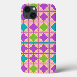 Colourful Geometric Abstract Design iPhone 13 Case
