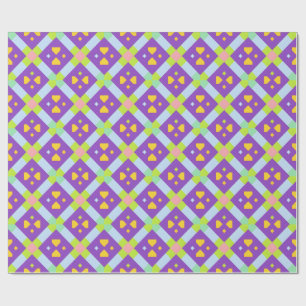 Colourful Geometric Abstract Design Wrapping Paper