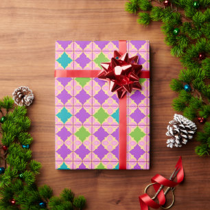 Colourful Geometric Abstract Design Wrapping Paper