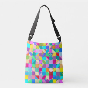 Colourful Geometric Abstract Fun Graphic Cool Crossbody Bag
