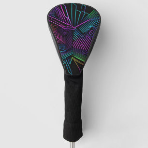 Colourful Geometric Abstract Golf Head Cover