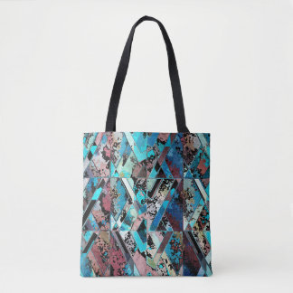 Colourful Geometric Abstract Pattern Tote Bag
