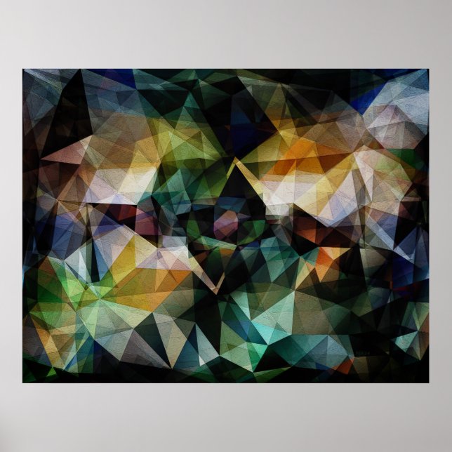 Colourful Geometric Abstract Poster (Front)