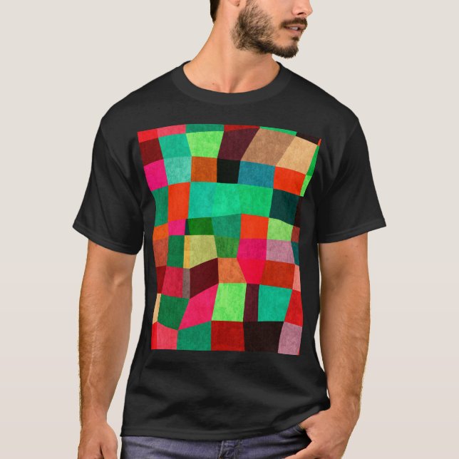 Colourful Geometric: Abstract Seamless Texture T-Shirt (Front)