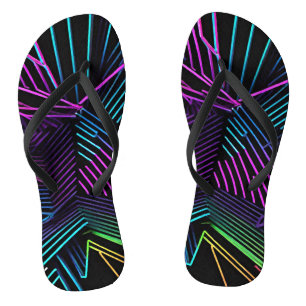 Colourful Geometric Abstract Thongs