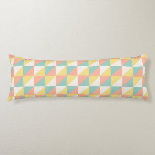 Colourful Geometric Abstract Triangle Pattern Body Cushion