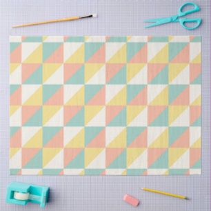 Colourful Geometric Abstract Triangle Pattern Tissue Paper