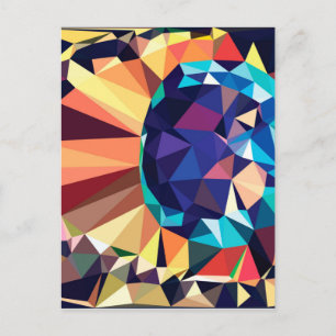 Colourful Geometric Abstraction 2 Postcard