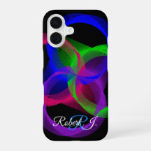 Colourful Geometric Blend iPhone 16 Case