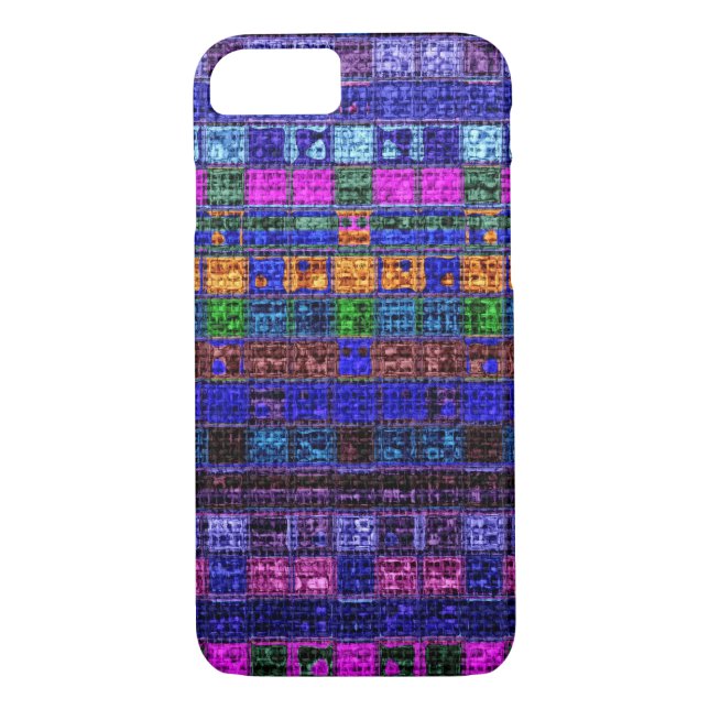 Colourful Geometric Burlap Rustic #11 Case-Mate iPhone Case (Back)