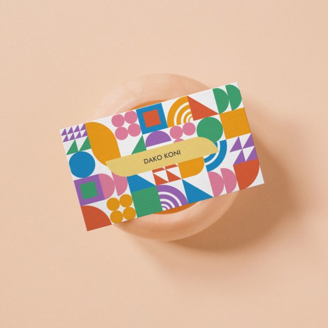 Colourful geometric business card (Creator Uploaded)
