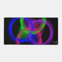 Colourful Geometric Circular Blend Mouse Pad Mat