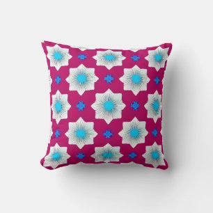Colourful, geometric, cool, modern, trendy graphic cushion