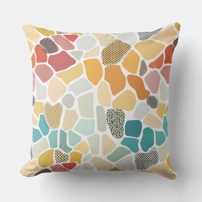 Colourful geometric cushion (Front)