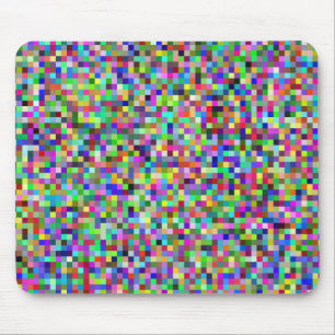colourful geometric design mouse pad