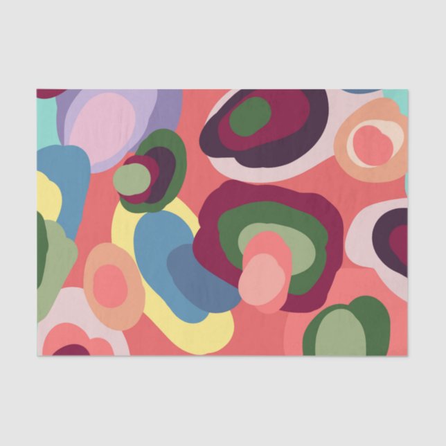 Colourful Geometric Design Tissue Paper (Front)