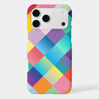 Colourful Geometric Diamond Mosaic Abstract Patter
