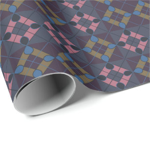 Colourful Geometric Diamond Wrapping Paper