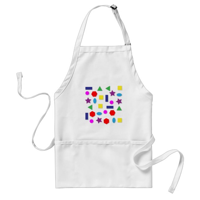 Colourful geometric figures standard apron (Front)