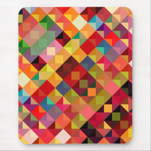 Colourful Geometric Fine Art Mouse Pad