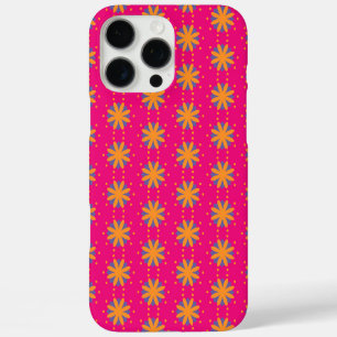 Colourful Geometric Flower Design iPhone 16 Pro Max Case