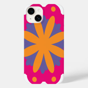 Colourful Geometric Flower Design Case-Mate iPhone 14 Case