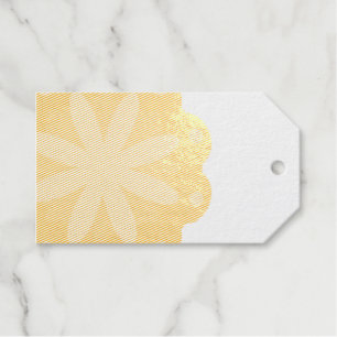 Colourful Geometric Flower Design Gift Tags