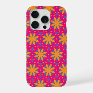 Colourful Geometric Flower Design iPhone 15 Pro Case