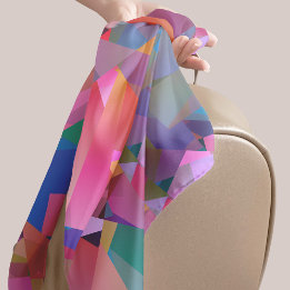 Colourful Geometric Fragments Scarf