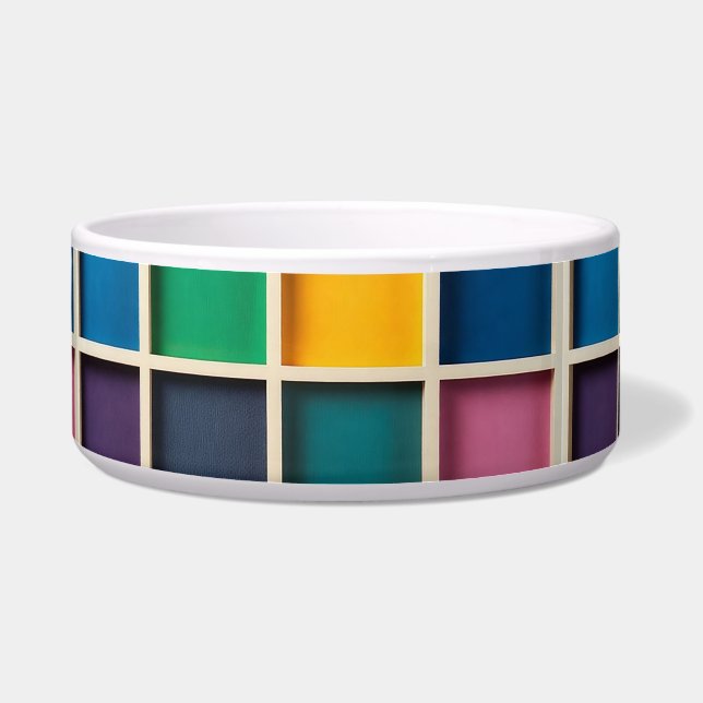 Colourful Geometric Grid Panel (Front)