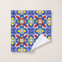 Colourful Geometric Inspired Floral Pattern