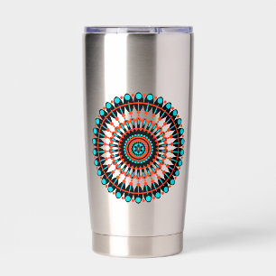 Colourful Geometric Mandala Art-46456 Insulated Tumbler