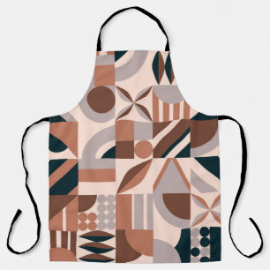 Colourful geometric mosaic, abstract background. apron