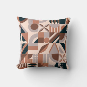 Colourful geometric mosaic, abstract background. cushion