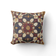 Colourful Geometric Mosaic Pillow