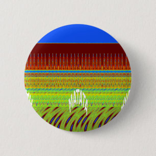 Colourful Geometric Motif Art Print 6 Cm Round Badge