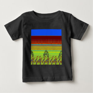 Colourful Geometric Motif Art Print Baby T-Shirt