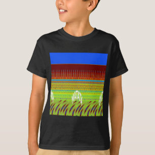 Colourful Geometric Motif Art Print T-Shirt
