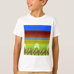 Colourful Geometric Motif Art Print T-Shirt