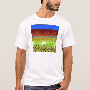 Colourful Geometric Motif Art Print T-Shirt