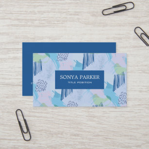 Colourful Geometric Pattern Business Card